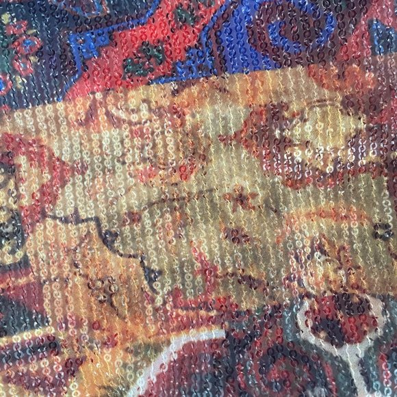 le superbe sequin patchwork shorts - Picture 5 of 10